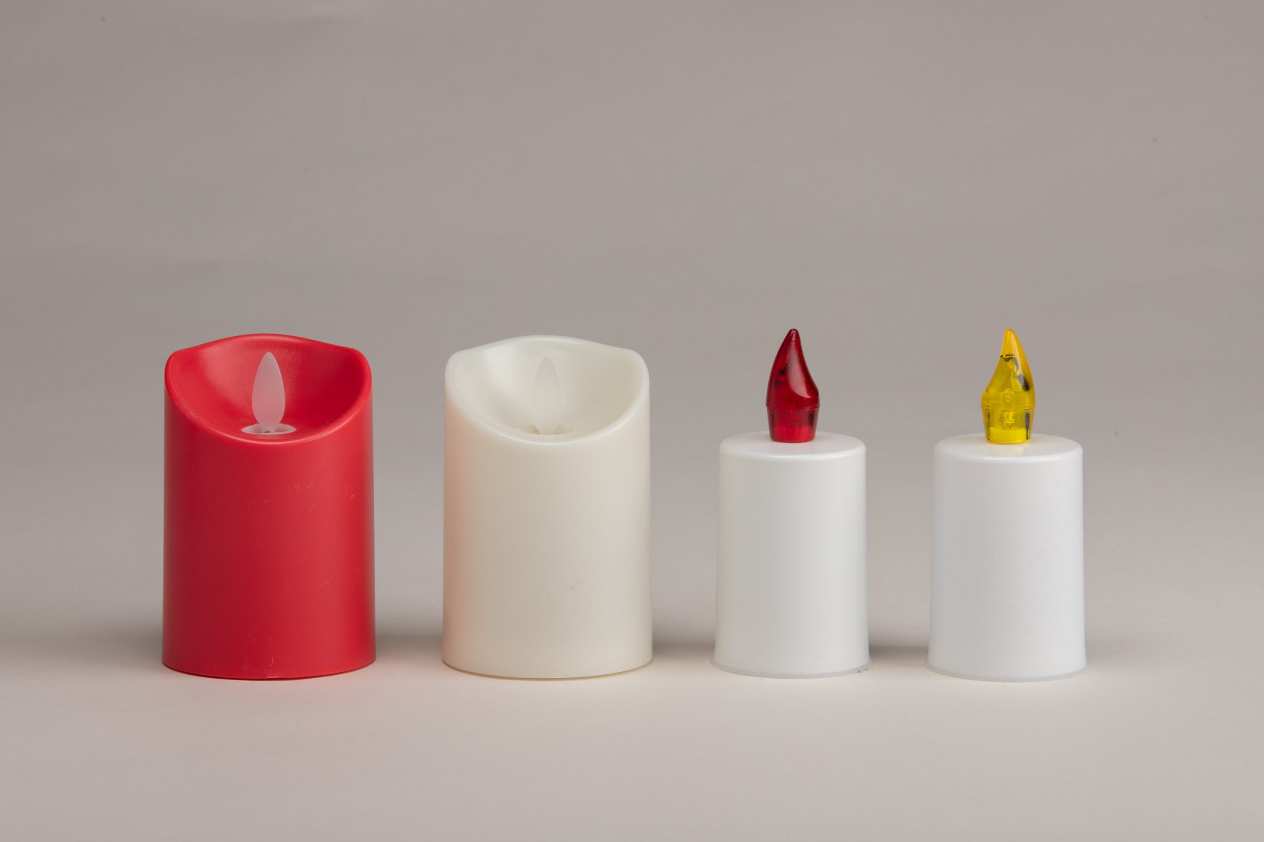 Bougies de cimetière à LED rouges et blanches